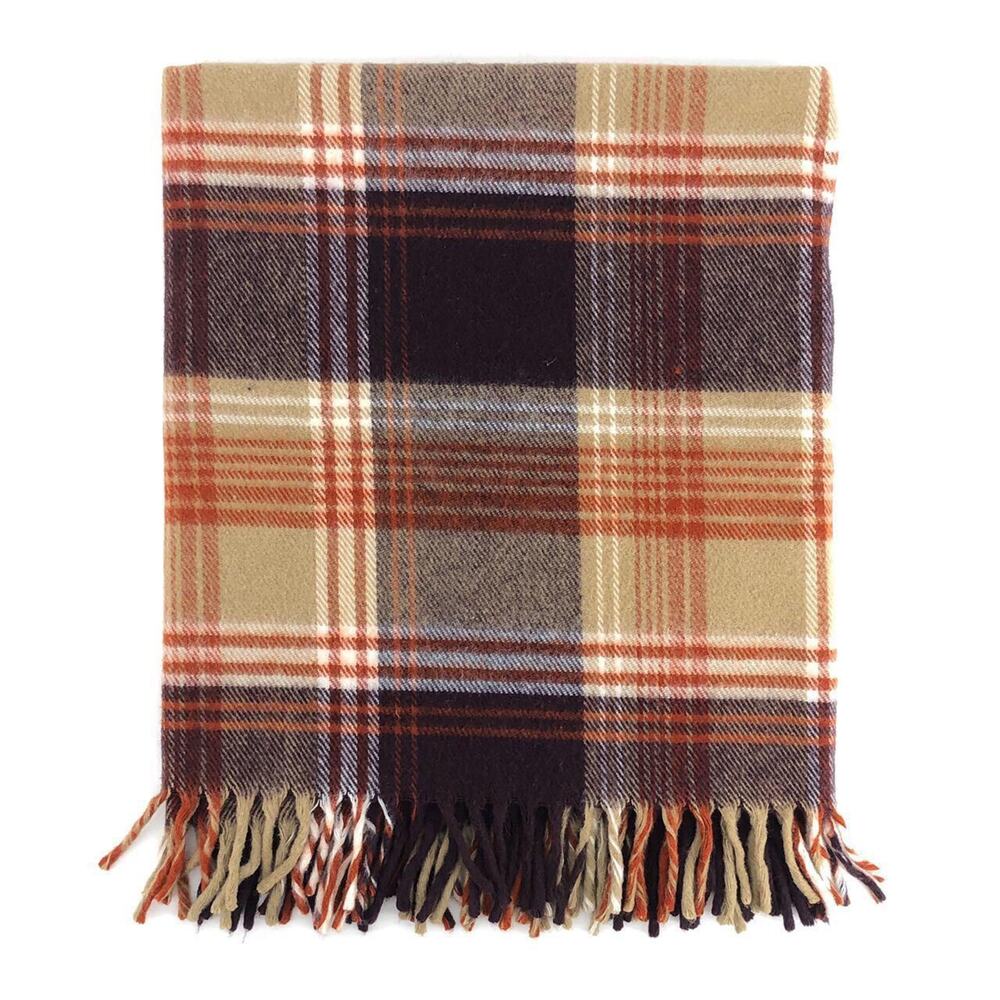 70s vintage fabio by faribault Woolen Mills Co throw blanket 1970s